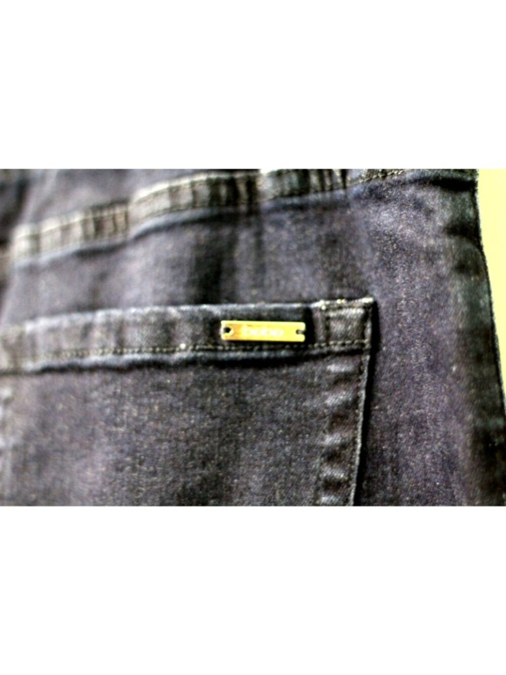 NWT bebe Women Zip Elastic Skinny Jean High-Waist Denim Size 31 Medium MSRP $119 - Picture 10 of 14